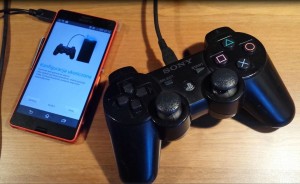 Sony XPERIA vs. Sony wireless controller DualShock PS3 = OK