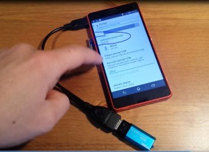 Sony Xperia - TEST OTG USB - On The Go support